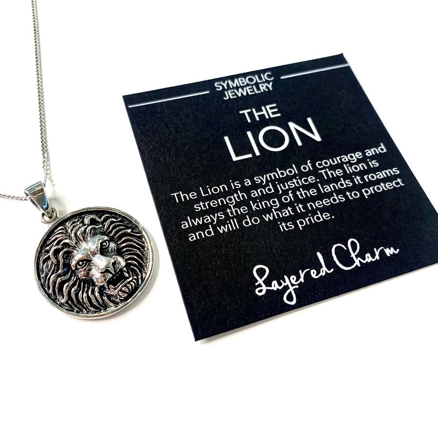 Front Facing Lion Necklace