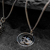 Circle Skull Necklace