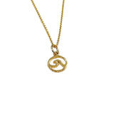 14KT Plated Circle Wave Necklace