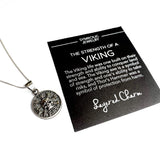 Strength of a Viking - Vegvisir Skull Necklace