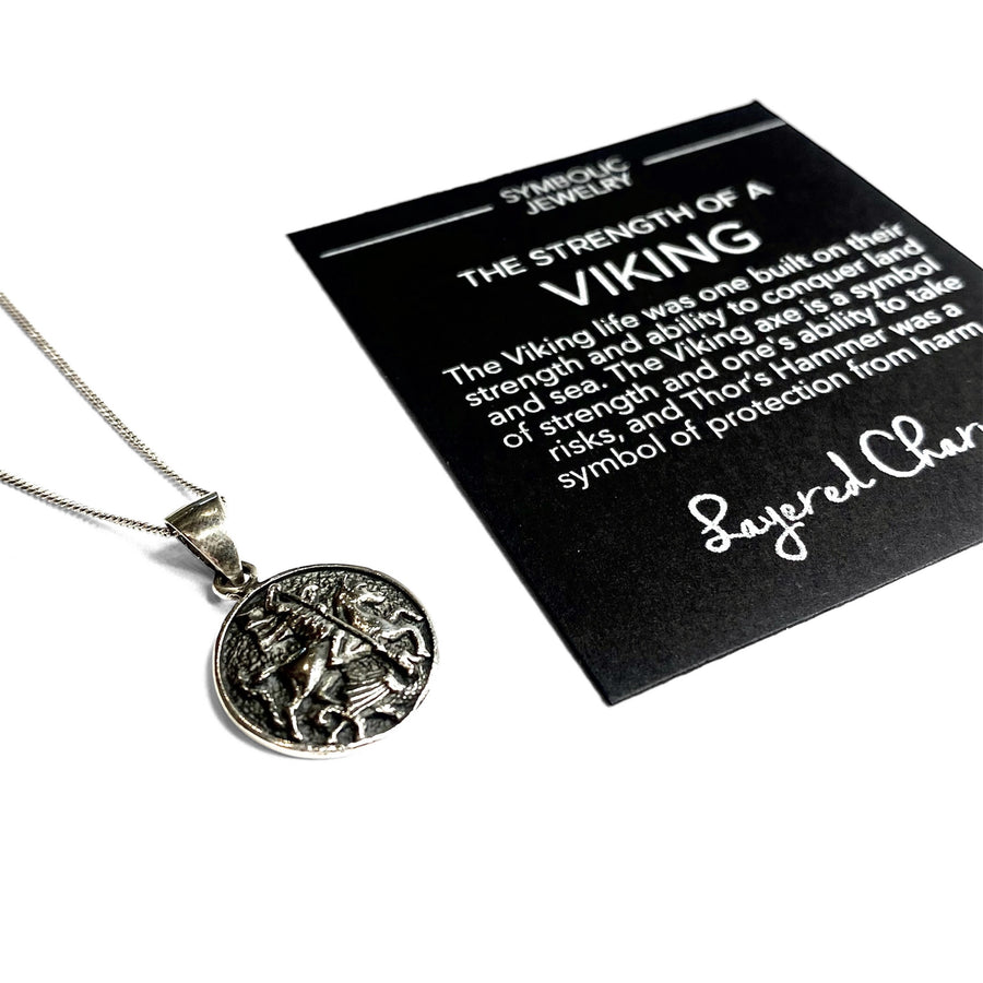 Strength of a Viking - Odin Riding Horse Necklace