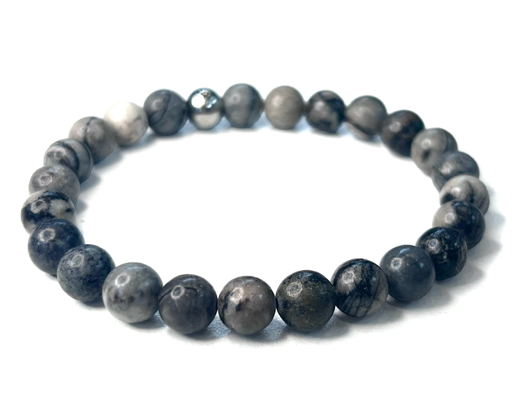 Black Silk Stone Bracelet