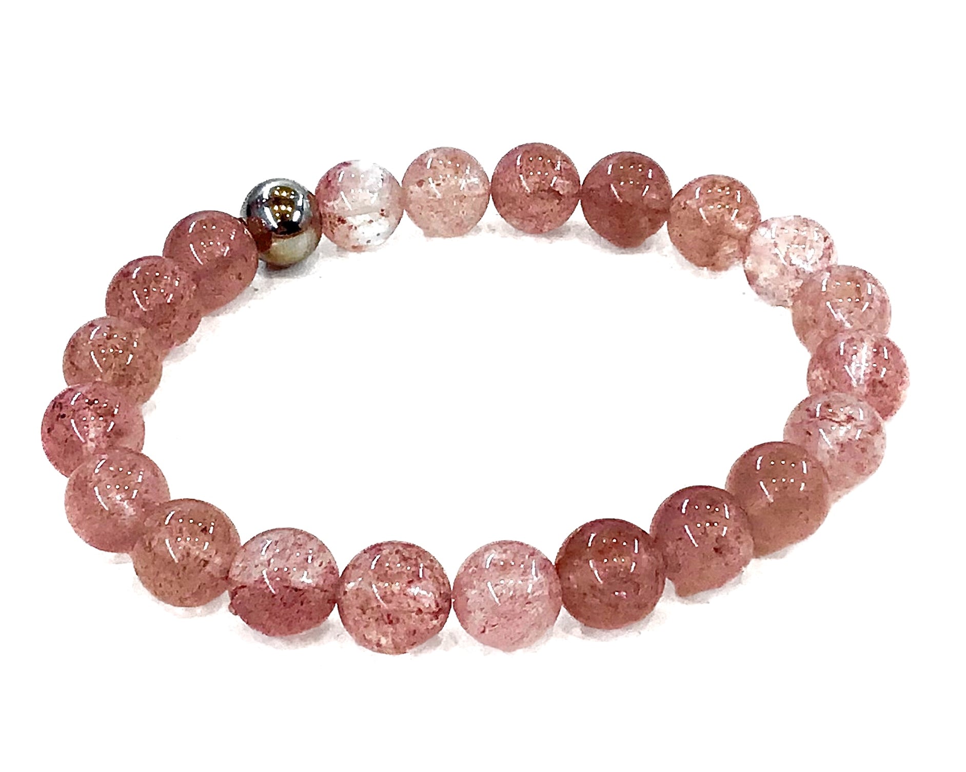 Strawberry Quartz Stone Bracelet