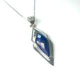 Abstract Diamond Shape Gemstone Necklace