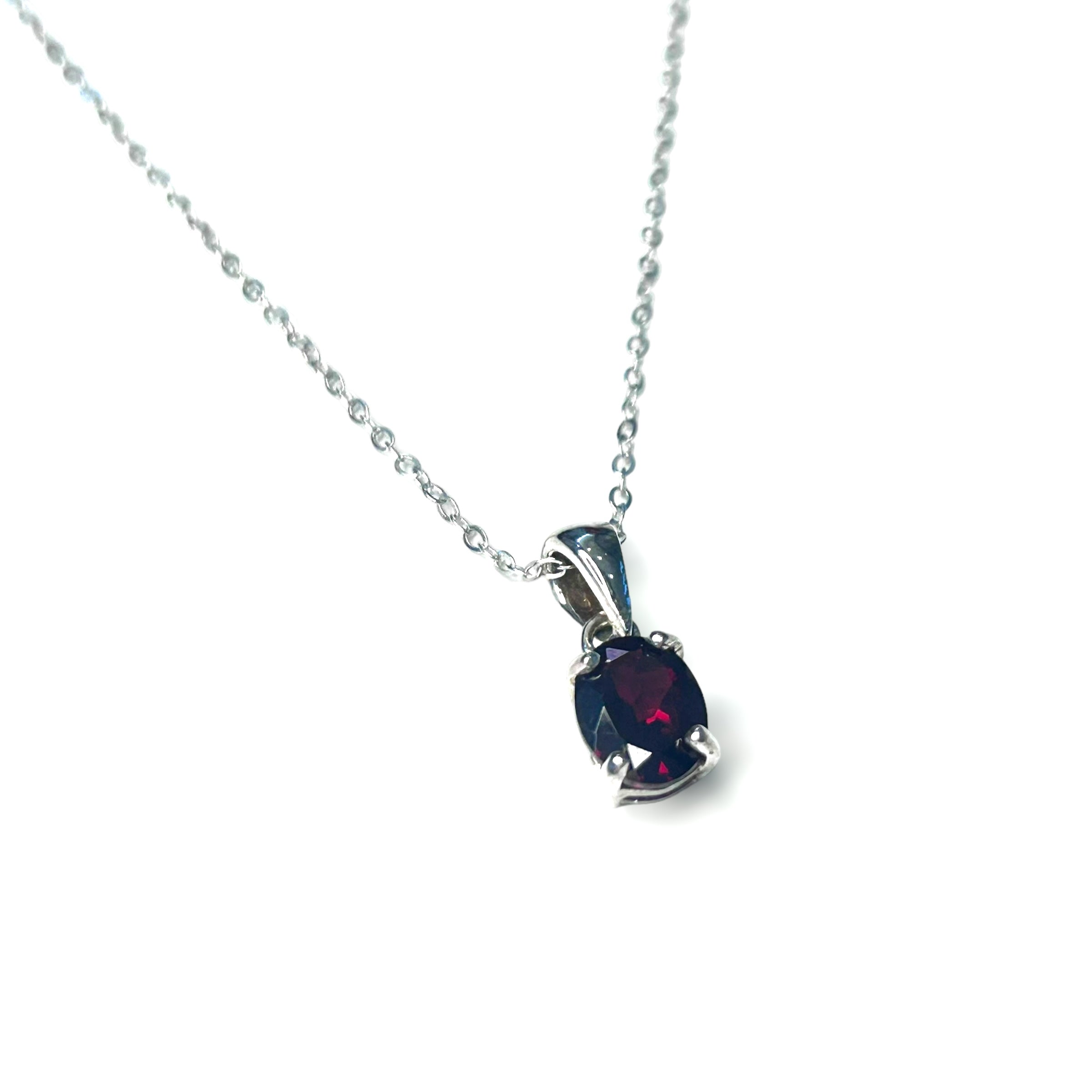 Gemstone Solitaire Necklace