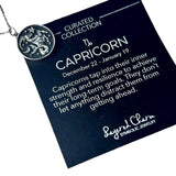 Capricorn Double-Sided Coin Zodiac Necklace