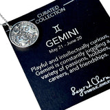 Gemini Double-Sided Coin Zodiac Necklace