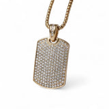 The Frostplate – Iced Dog Tag Necklace