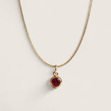 Bronze CZ Birthstone Necklace