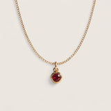 Bronze CZ Birthstone Necklace