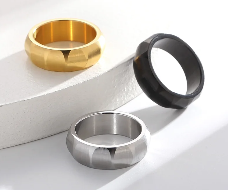 Stainless Steel Divot Ring