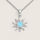 Ocean Sun Larimar Necklace