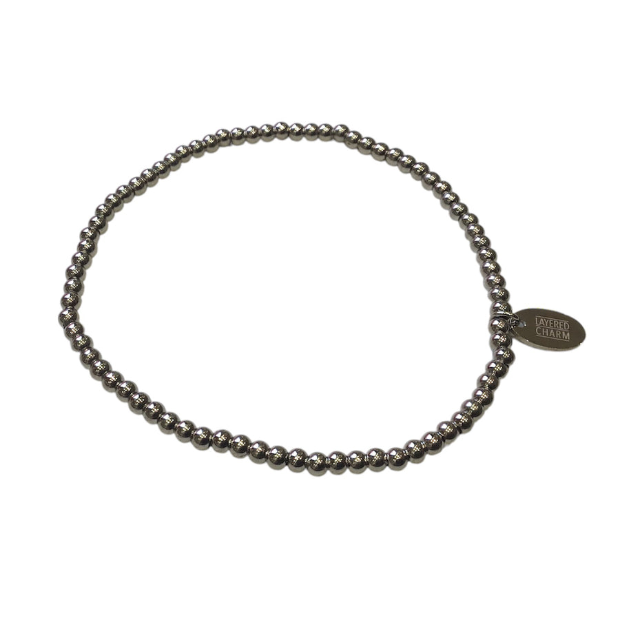 Premium Steel Polished Bead Bracelet