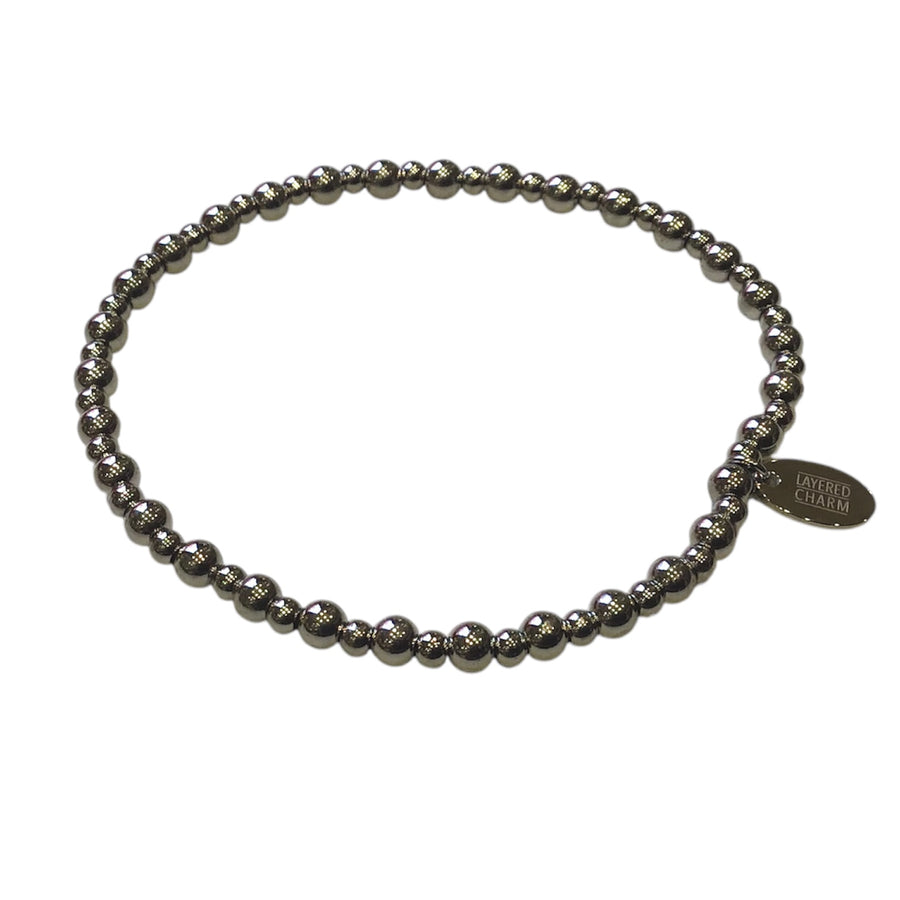 Premium Steel Polished Bead Bracelet