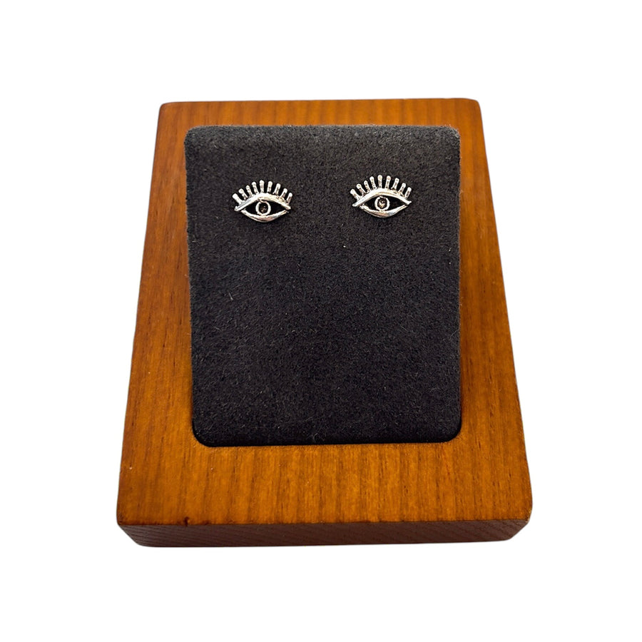 Lash Evil Eye Stud Earrings