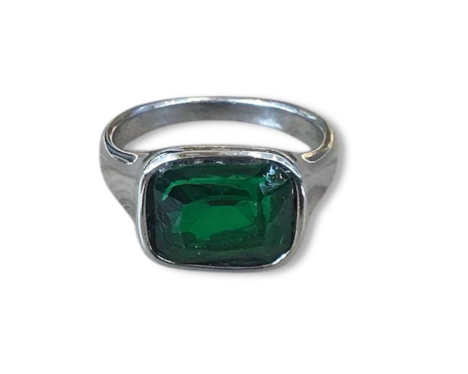Royal Soleil - Color CZ Signet Ring