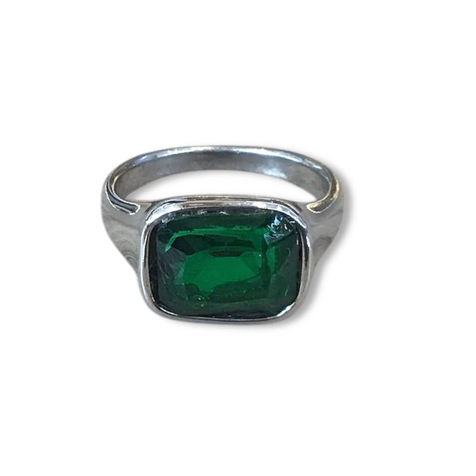 Royal Soleil - Color CZ Signet Ring