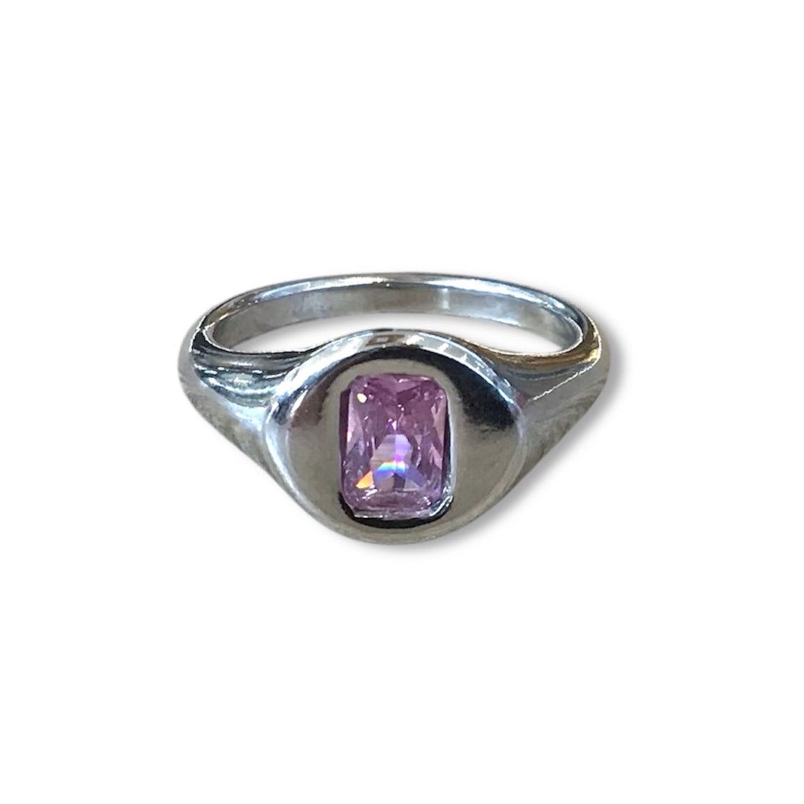 Royal Soleil - Color CZ Signet Ring