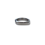 Steel Thin Rectangle Signet Ring