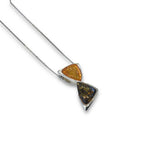 Hourglass Shape Amber Necklace