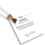 Hourglass Shape Amber Necklace