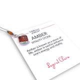 Abstract Amber Slider Necklace