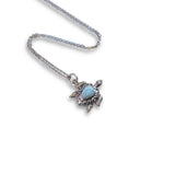 Larimar Turtle Necklace
