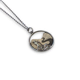 Woman Hiking in Mountains Necklace