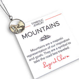 Woman Hiking in Mountains Necklace
