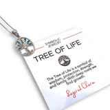 Opal Celtic Tree of Life Necklace