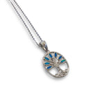 Opal Celtic Tree of Life Necklace