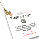 Gold and Silver Tree of Life Necklace