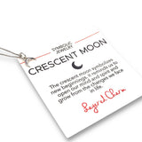 Beveled Crescent Moon Necklace