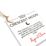 Thin Smooth Moon Necklace
