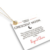 Dainty CZ Crescent Moon Necklace