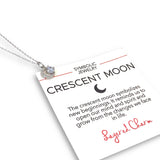 Dainty CZ Crescent Moon Necklace