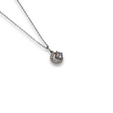 Dainty CZ Crescent Moon Necklace