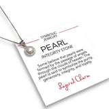 The Halo Pearl – Sterling Silver Necklace