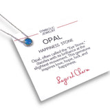 Round Attached Opal Necklace