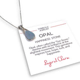 Criss-cross Freeform Opal Necklace