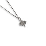 CZ Canada Maple Leaf Necklace