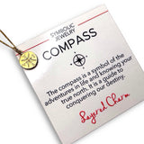14KT Plated Compass Necklace