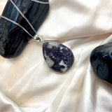 Teardrop Lepidolite Necklace