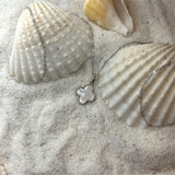 Mother of Pearl Clover Necklace