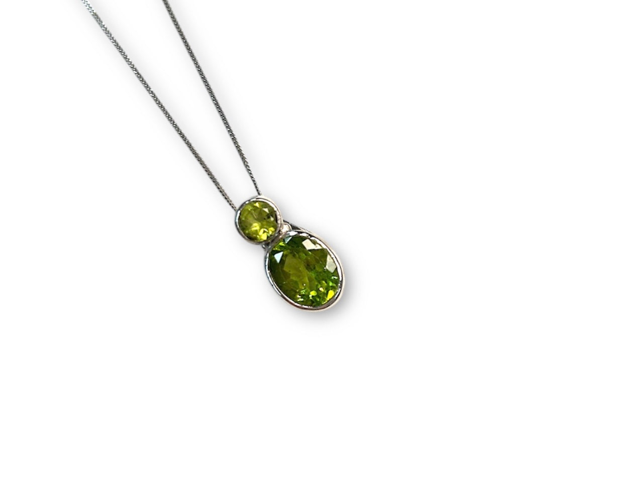 Oval Slider Gemstone Necklace