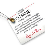 Bezel Citrine Necklace