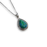Bali Turquoise Teardrop Necklace