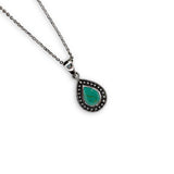 Teardrop Bali Turquoise Necklace