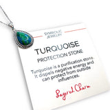 Bali Turquoise Teardrop Necklace