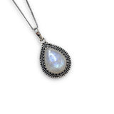 Bali Inspired Teardrop Stone Necklace